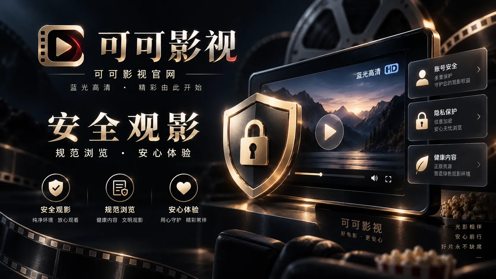 视频创作安全提示画面